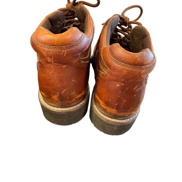 RJ Colt mens brown leather ankle moto boots sz 12M SKU 9869
